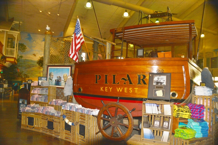 Hemingway boat inside Bass Pro